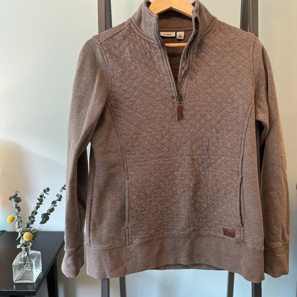 L. L. Bean Women's Quilted Quarter-Zip Pullover